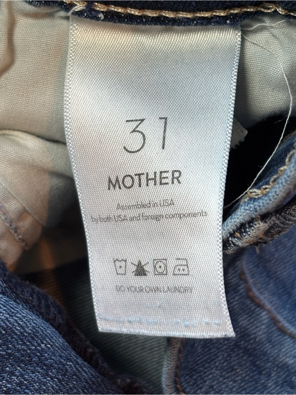 MOTHER The Swooner Rascal Ankle Jeans Size 31 Medium Wash High Rise Straight Leg - Picture 5 of 11
